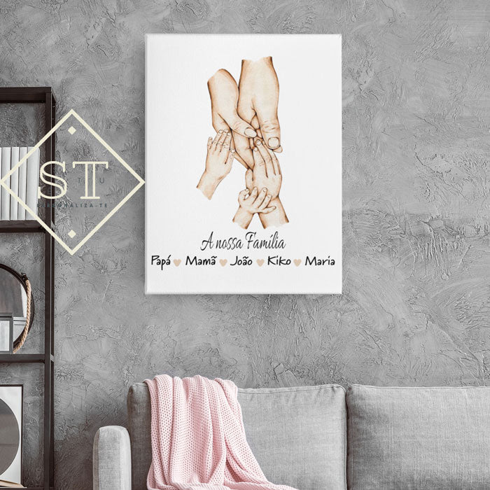 Manos de la familia Canvas